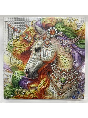 Elegantshop Tuval 5d Yapışan Boncuk Mozaik Tablo 25*25 cm LM08