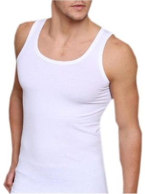 Berrak Formalı Erkek Beyaz Atlet-Beyaz-2xl