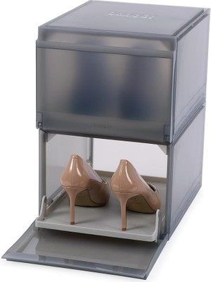 Leaf Shop Joseph Shoecase Premium Ayakkabı ve Spor Ayakkabı Saklama Kutusu Düzenleyici, Kaydırmalı Ayakkabı Tepsisi, 2'li Paket