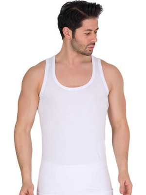 Berrak 1030 Beyaz Likralı Süprem Atlet 6 Adet Erkek İç Giyim Nefes Alabilir Konfor Beyaz-S