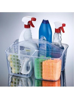 Leaf Shop Mutfak ve Banyo Dolap Içi Temizlik Malzemesi Düzenleyici Sepet