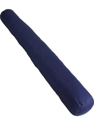 Leaf Shop Yastığı, Uyku Yastığı, Bacak Arası Yastığı Silindir 150 x 50 x 20 cm (Lacivert)