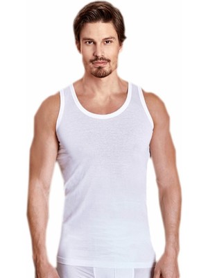 Berrak Erkek Beyaz 6'lı Atlet-Beyaz-2xl