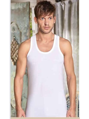 Berrak Erkek 6lı Atlet-Beyaz-3xl