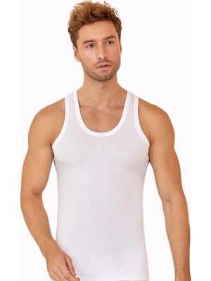 Berrak 1004 Penye Erkek Atlet S-Beyaz-3xl