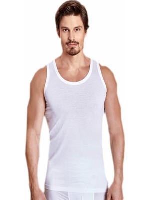 Berrak 1004 Erkek Formalı Kolsuz Atlet 3'lü Paket-Beyaz-Xl