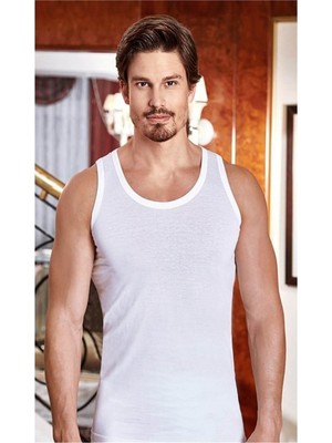 Berrak 1004 Erkek Penye Atlet-Beyaz-Xl