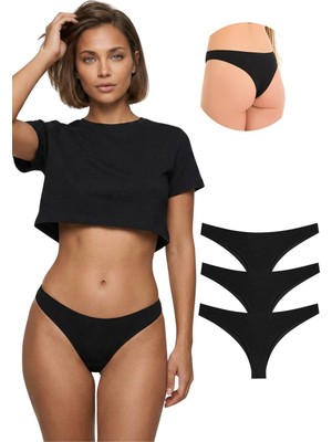 New Lilla 10030 Brazil String 3'lü Kadın Külot Paketi