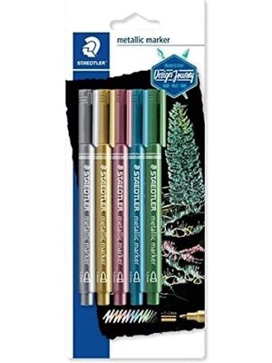 Leaf Shop 8323S Bk5 Metalik Markör 5'li Set
