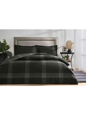 Özdilek Nevresim Takımı Fitted Çarşaflı Ranforce Tek Kişilik Siyah Melange