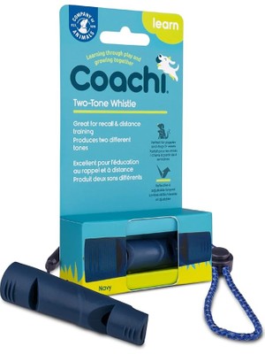 Leaf Shop Of Animals Coachi Çift Tonlu Düdük, 2 Köpek Antrenmanı, Sağlam Malzeme, Ayarlanabilir Yansıtıcı Taşıma Bandı, Geri Çağırma Antrenmanı, Hafif ve Kompakt, Köpek ve Köpek Yavrusu