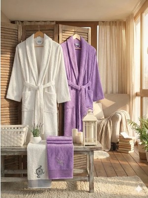 Zena Krem Lavanta Havlulu Bornoz