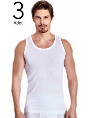 Berrak Erkek Atlet 3'lü Paket  1020 Formalı-Beyaz-2xl