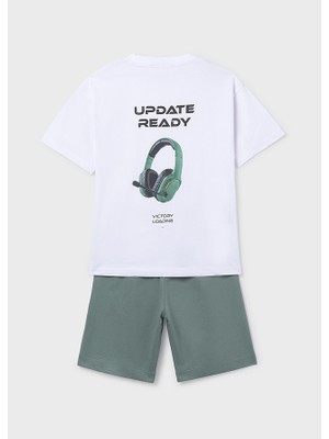 Mayoral Erkek Çocuk Tişört Şort Takım Yeşil 6689