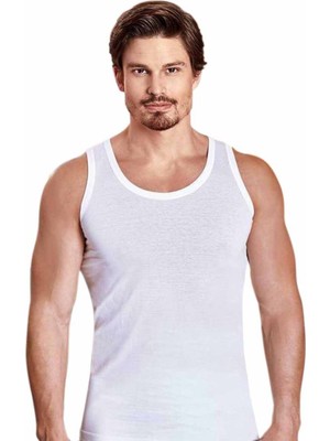 Berrak 6 Lı 1020 Erkek Atlet Beyaz M Beden %100 Pamuklu-Beyaz-3xl