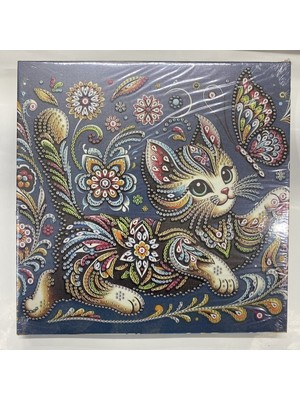 Elegantshop Tuval 5d Yapışan Boncuk Mozaik Tablo 25*25 cm YY102