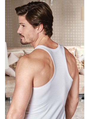 Berrak Erkek 6 Adet Beyaz Lıkralı Sporcu Atlet-Beyazs-S