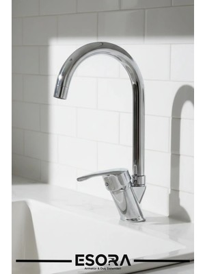 Esora Krom Baston Model Eviye Bataryası Çeşmesi