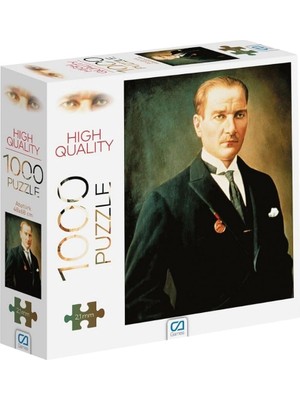Misda Store Games Başkomutan Atatürk 1000 Parça 2,2mm Kalınlık 48X68CM Profesyonel Hobi Puzzle Yapboz Serisi VGN462