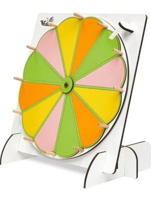 Leaf Shop Yaz-Sil Eğitici Oyun Çarkıfelek Yazılıp Silinebilir Çarkı Felek Çarkıfelek Oyunu Renkli