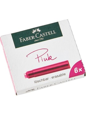 Leaf Shop Faber-Castell Dk Kartuş, Pembe 6'lı