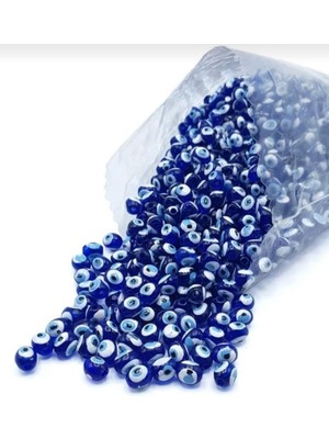 Yiğit Aksesuar Mercimek Danagöz Nazar Boncuğu Saç Boncuğu Takı Marteniçka Boncuğu 100 Adet