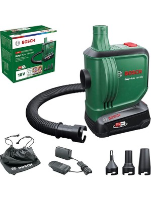 Leaf Shop Easyınflate 18 V-500 Hava Yatağı Için Elektrikli Hava Pompası/hava Pompası (1 x 2,0 Ah Akü; 18 Volt Sistem; Şişirmek ve Boşaltmak Için; Kartonda)