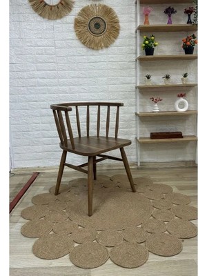 Silla Concept Cilalı Omurga Sandalye Ceviz Ahşap Sandalye Mutfak Sandalyesi
