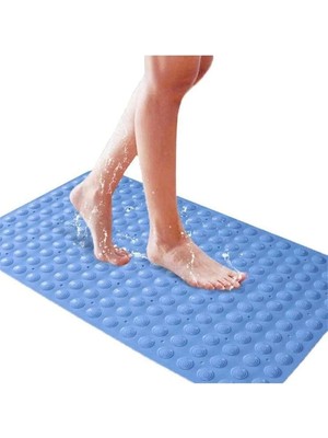 Leaf Shop Vantuzlu Masajlı Banyo Duş Kaydırmaz Paspas Duşakabin Paspası. Ayak Kaydırmaz 40 * 80CM Kare Vantuzlu Pas Pas
