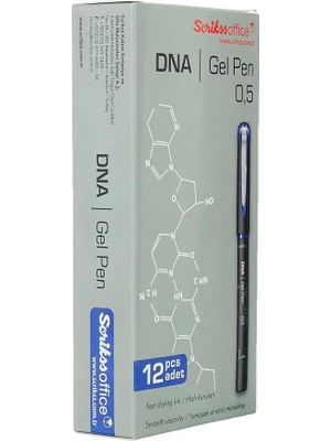 Leaf Shop Office Dna Jel Tükenmez Kalem 12'li Ambalaj Mavi 0.5 mm
