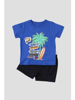 Chicsy Baby Palmiye Bakılı Tişört ve Kapri 2\'li Takım