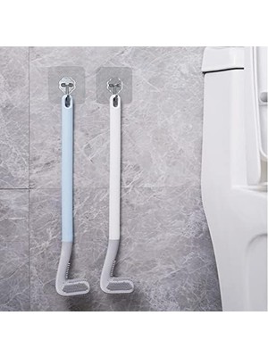 Misda Store Klozet Fırçası Tuvalet Fırçası Silikon Wc Klozet Mutfak Temizlik Fırçası Kanca