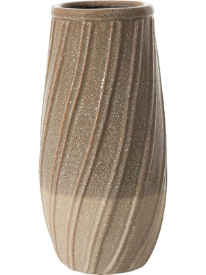 Misda Store Concept Marron Seramik Vazo 16 x 32 cm
