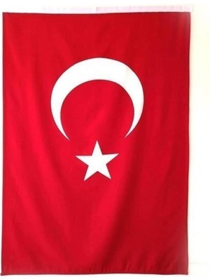 Misda Store Türk Bayrağı Alpaka Kumaş, Kırmızı, 100X150 cm