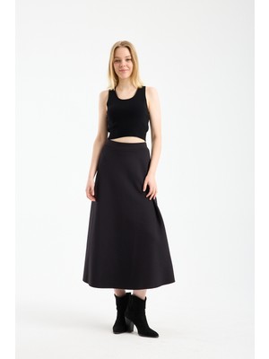 Win Moda Yeni Sezon Uzun Çan Etek Kadın Scuba Dalgıç Kumaş Tesettür Likralı S/xl 3 Renk