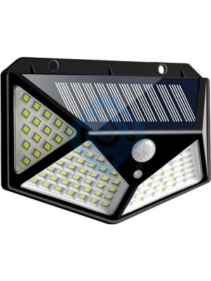 Misda Store Geniş Açılı Solar 100 LED 3 Modlu Harekete Duyarlı Güneş Enerjili LED Suya Dayanıklı Solar Bahçe LED Aydınlatma Işık Hareket Sensörlü Işık Yüksek Işık Aydınlatma