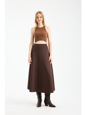 Win Moda Yeni Sezon Uzun Çan Etek Kadın Scuba Dalgıç Kumaş Tesettür Likralı S/xl 3 Renk