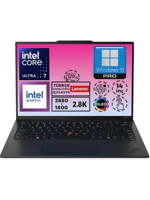 Leaf Shop Thinkpad X1 Carbon Gen 12 21KC006BTX ULTRA7-155U 32 GB 1 Tb SSD 14'' W11PRO Dizüstü Bilgisayar