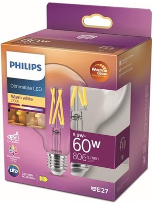 Misda Store LED Classic 60W G93 E27 Kısılabilir Filament Glob WGD90