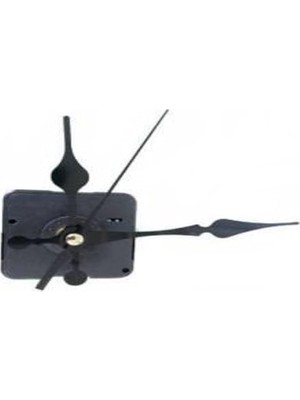 Leaf Shop Quartz Akar Sessiz Duvar Saati Mekanizması 16 mm ve Seti (Akrep - Yelkovan - Saniye) Askısız EXIZNM355