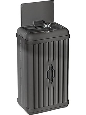 Leaf Shop 50 Lt Sensörlü Çöp Kovası, Portatif Katlanabilir, Büyük Boy Premium (62X36X26CM), Otomatik Dokunmatik Hareket Sensörlü Akıllı Mutfak Banyo Ofis Çöp Kutusu (Antrasit)