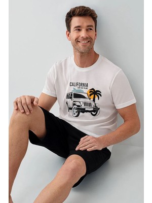 Rolypoly Erkek Süprem Şort Takım Beyaz