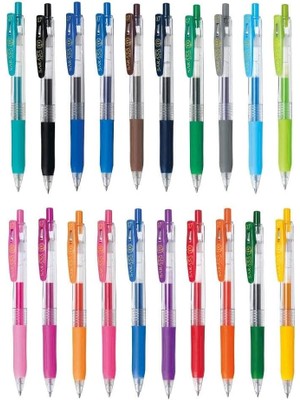 Misda Store Sarasa Pvc Clip Jel Kalem 0.7 Mm, 20LI
