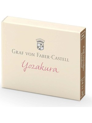 Misda Store Von Faber-Castell Dolma Kalem Kartuşu, 6’lı, Yozakura Renk, Suya ve Silinmeye Dayanıklı, Işığa Karşı Dirençli, Ergonomik, Tek Kullanımlık