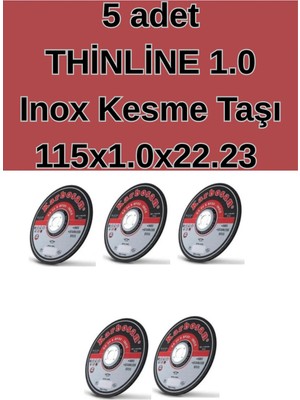 Kl Home 5ADET Fiyatı - Inox Kesme Taşı 115X1.0X22.23