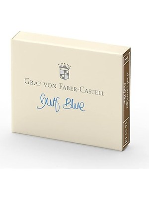 Misda Store Von Faber-Castell Dolma Kalem Kartuşu 6'lı Körfez Mavisi