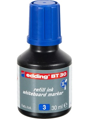 Misda Store Bt 30 Beyaz Yazı Tahtası Kalemi Yedek Mürekkebi - Mavi - 30ML