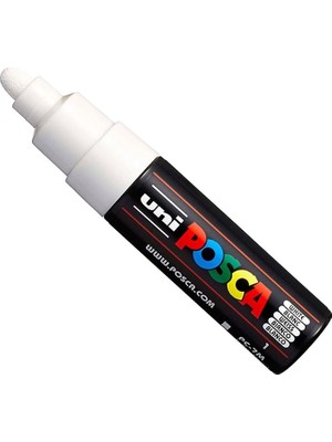 Misda Store Uni Pc-7m Marker Sanat Kalemi Büyük Top Ucu, 5-5,5 mm - Beyaz