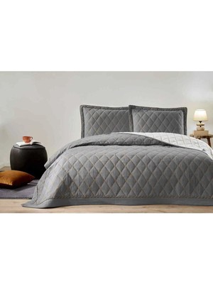 Özdilek Yatak Örtüsü.nakışlı Dıamond Antrasit 180X250