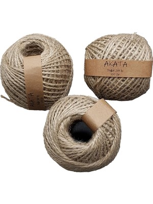 Leaf Shop Ip 1 Adet 100 Metre Doğal Hasır Kırnap Çuval Kendir Ipi Süsleme Hoby El Işi